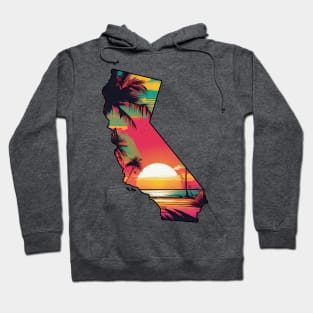 California State Beach Sunset Hoodie